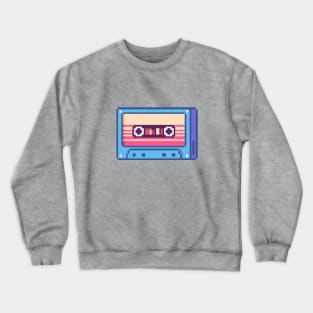 Pixel Art Tape Cassette Crewneck Sweatshirt